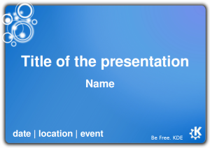 KDE events