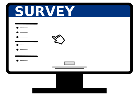 Illustration of an online survey